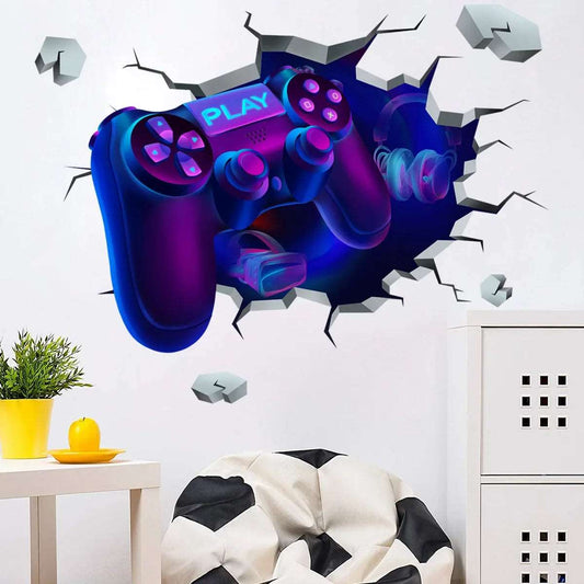 Cosmic Starry Sky Game Handle Gaming Zone Video Game Decor Luminous Creative Decorative Glow in The Dark Wall Sticker for Living