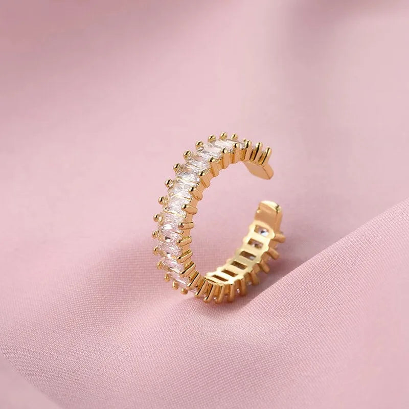 Adjustable Size Stainless Steel Rings For Women Korean Fashion Engagement Wedding Woman Ring Jewelry Accessories Wholesale